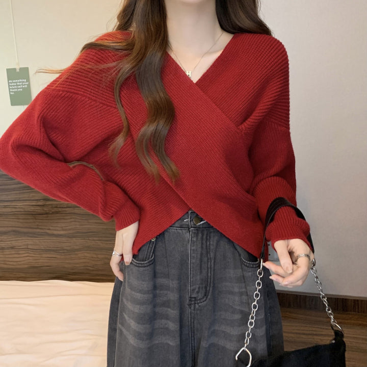 Drune | Mein Herz Übergröße Crop-Pullover