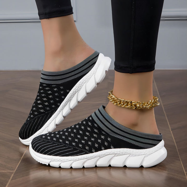 Damen Slip-On Clogs mit atmungsaktivem Obermaterial und rutschfester Sohle Drune