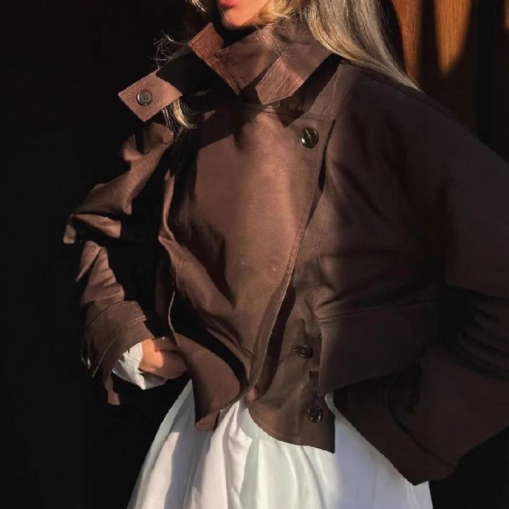 Damen oversized Utility-Jacke mit praktischen Taschen und elegantem Schnitt Drune