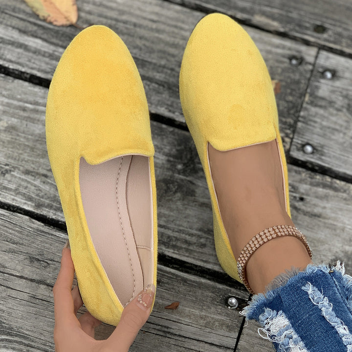 Damen bequeme Slipper im eleganten Design mit weicher Oberflächenstruktur Drune