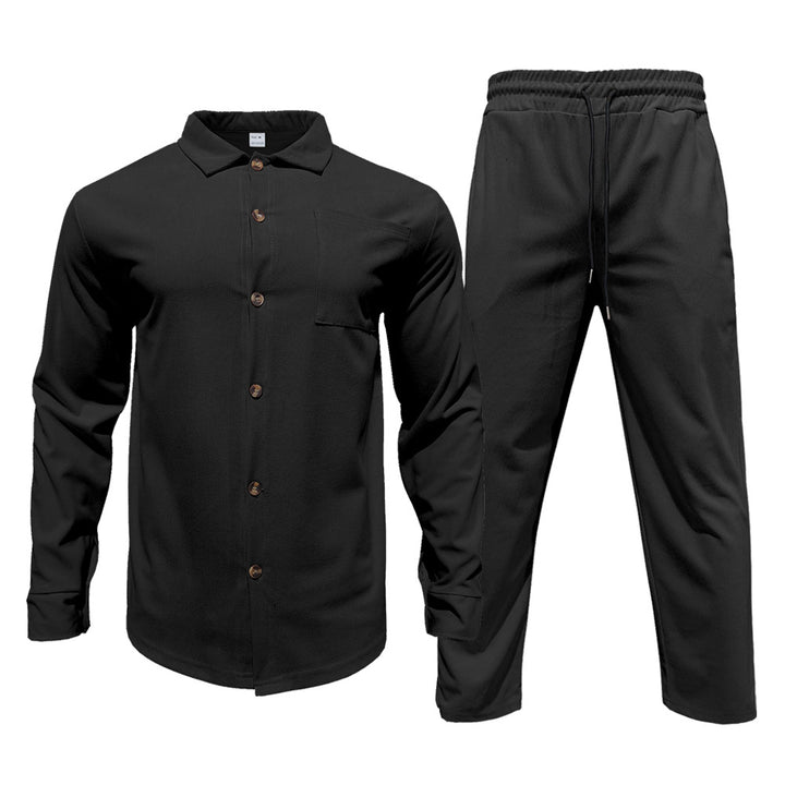 Herren lässiges Hemd und Freizeithose Set Drune