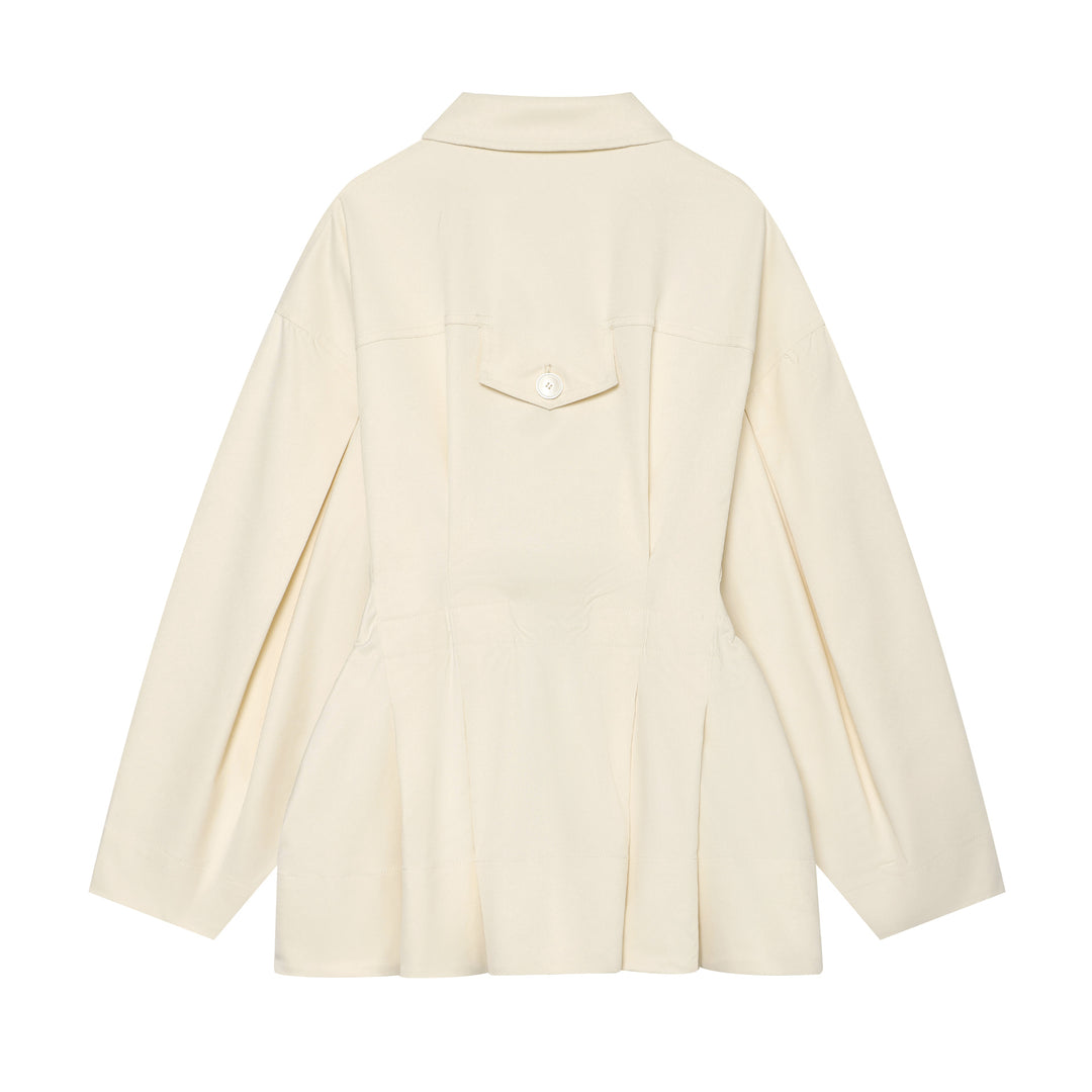 Damen nan oversized Utility-Jacke mit markanten Klappentaschen und Kordelzug Drune