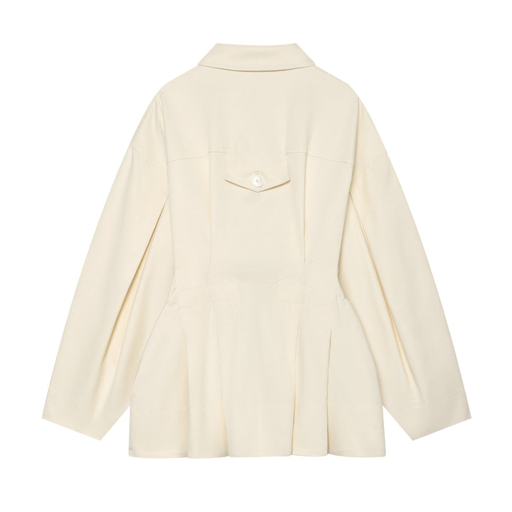 Damen nan oversized Utility-Jacke mit markanten Klappentaschen und Kordelzug Drune