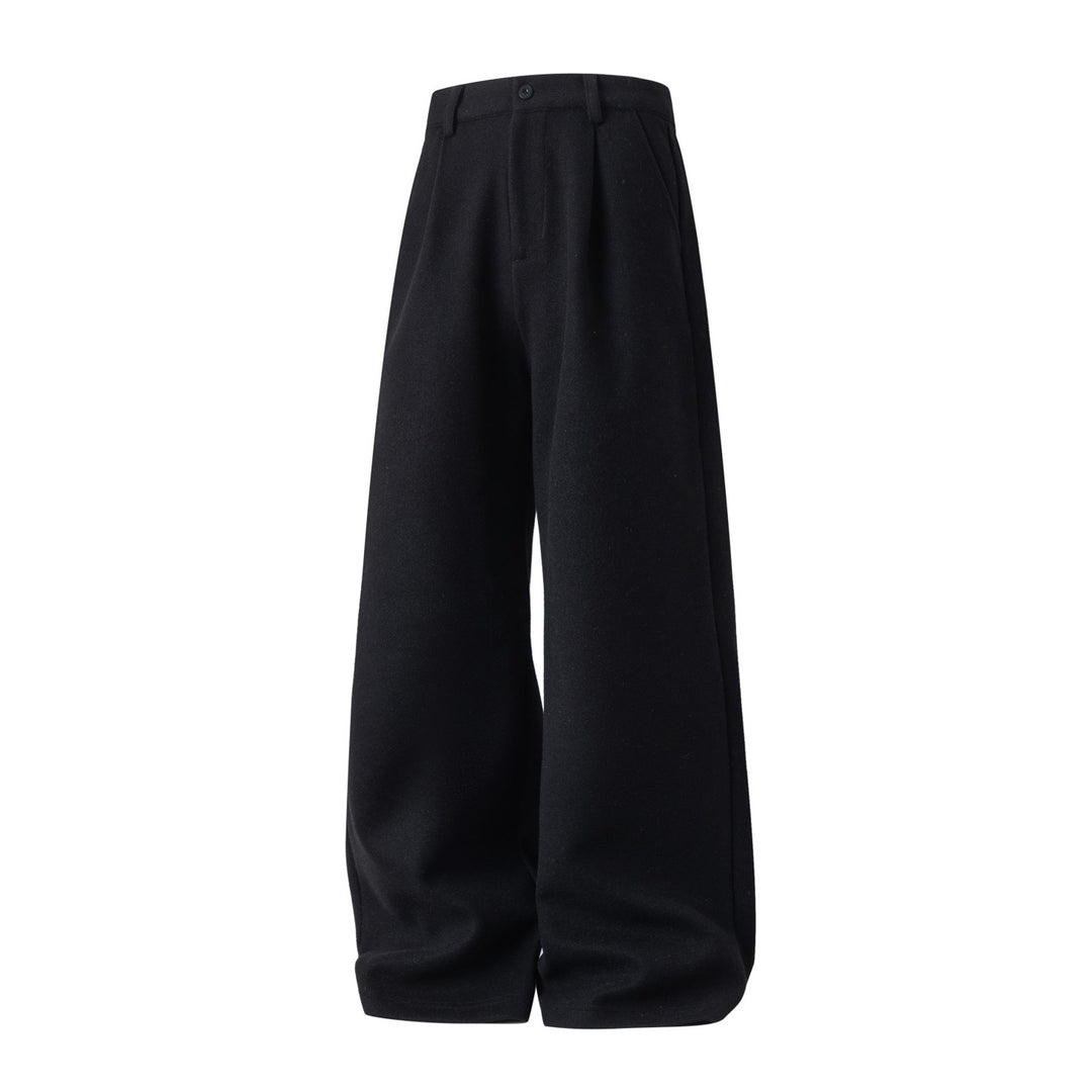 Damen Hochgeschnittene Ballonhose aus Wollmix mit Bundfalten und weiter Silhouette Drune