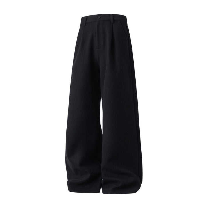 Damen Hochgeschnittene Ballonhose aus Wollmix mit Bundfalten und weiter Silhouette Drune