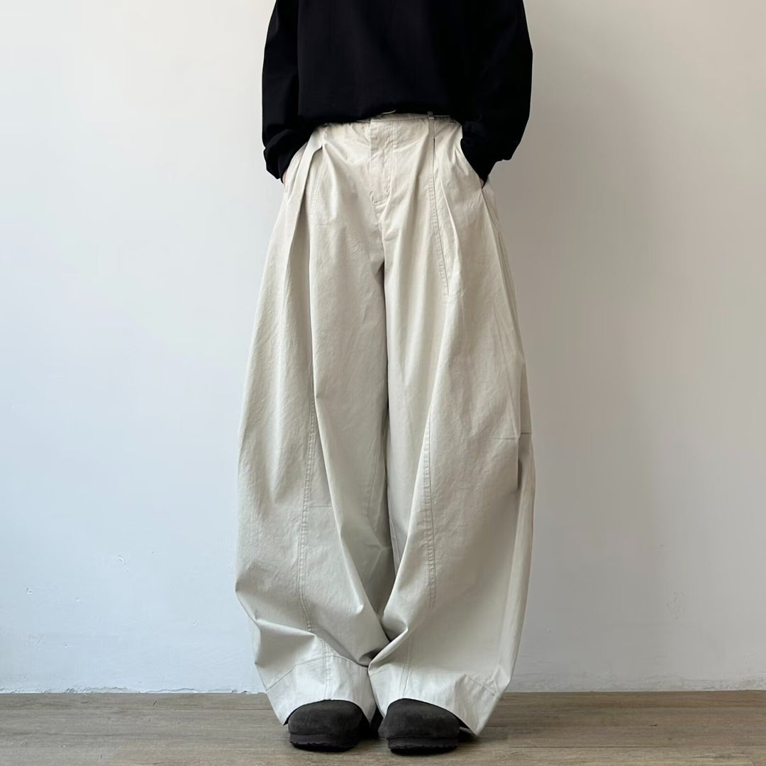 Damen Weitgeschnittene Chino-Hose Drune