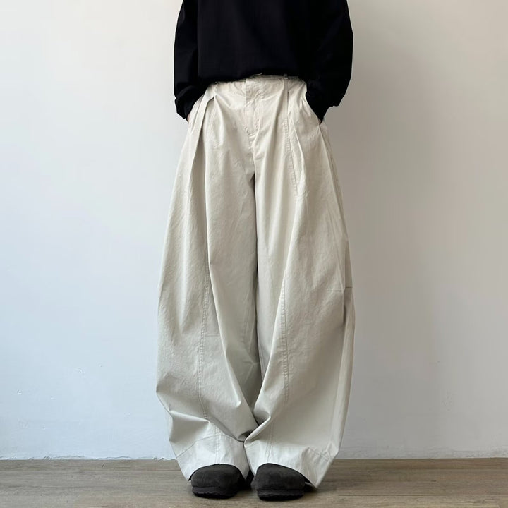 Damen Weitgeschnittene Chino-Hose Drune