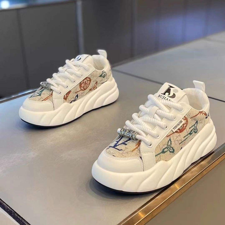 Damen Trendige Chunky Sneakers mit modischem Design und gepolsterter Sohle Drune