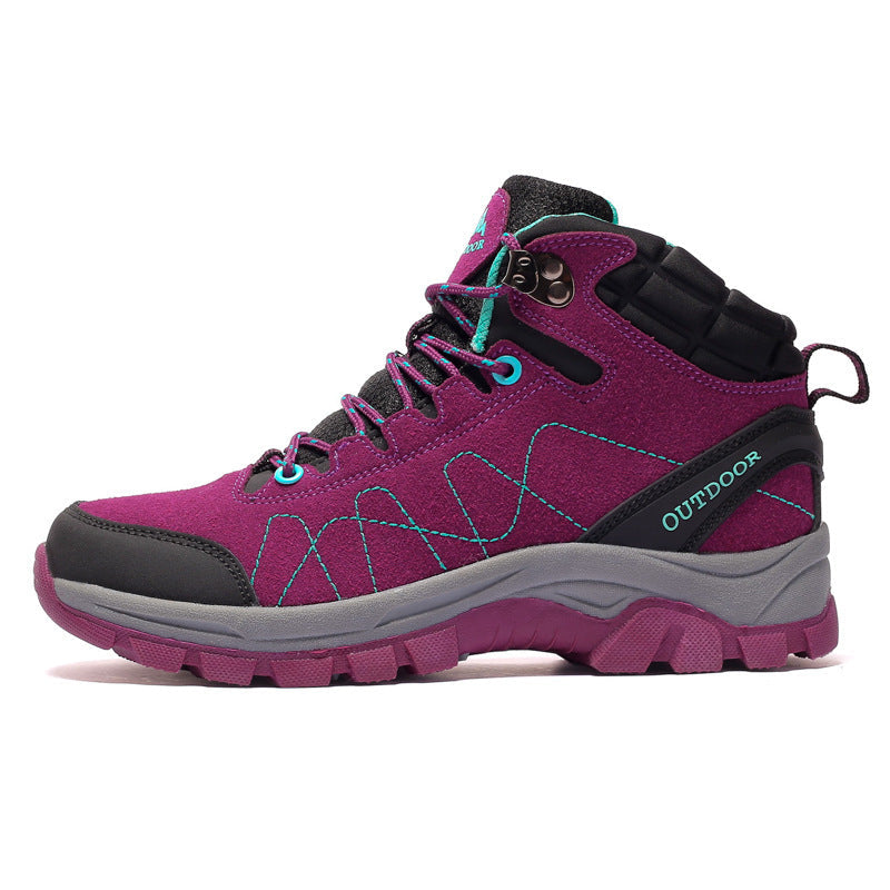 Damen robuste Wanderschuhe mit wasserdichtem Obermaterial und rutschfester Sohle Drune