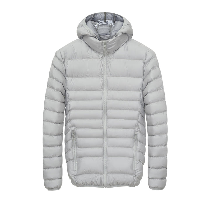 Herren Leichte gesteppte Kapuzen‑Steppjacke mit hohem Kragen, Thermofutter & Reißverschluss Drune