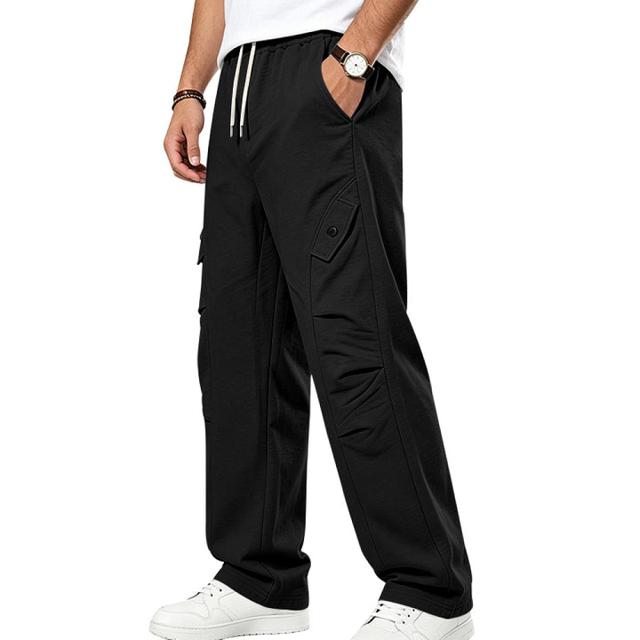 Herren Lässige Cargo-Jogginghose mit Kordelzug und Cut-Out-Details Drune