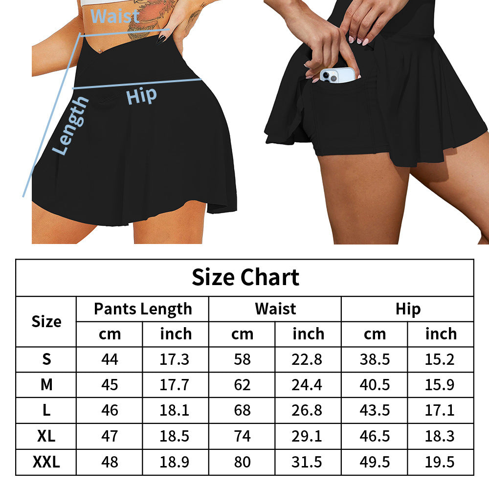 Damen Sportrock mit integrierter Leggings und atmungsaktiver Technologie Drune
