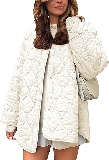 Damen Steppjacke im Oversize Design mit gewölbter Steppung und seitlichem Schlitz Drune