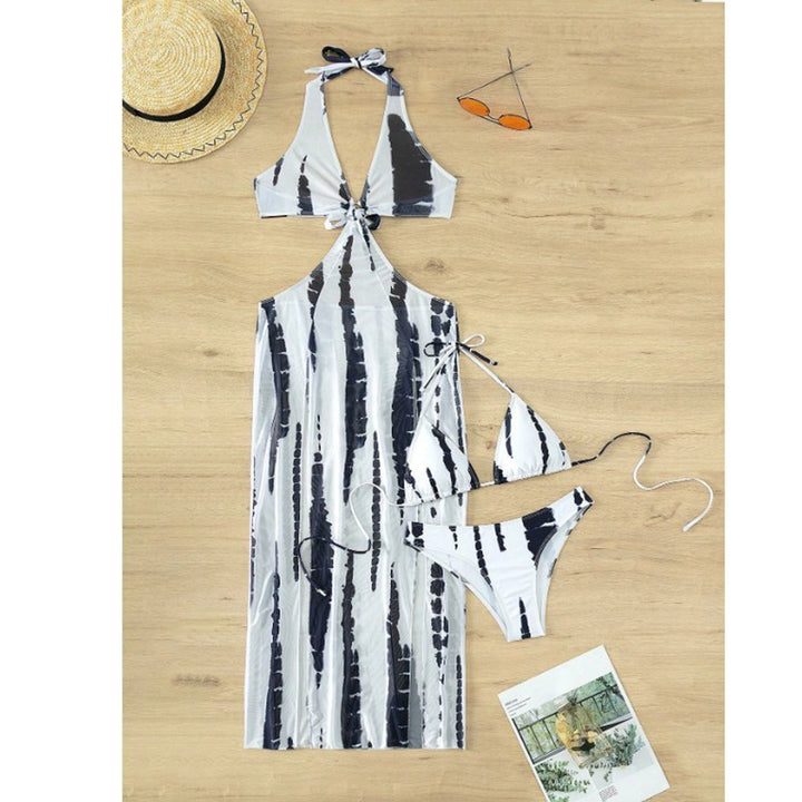 Damen Set mit Maxikleid und Bikini Drune
