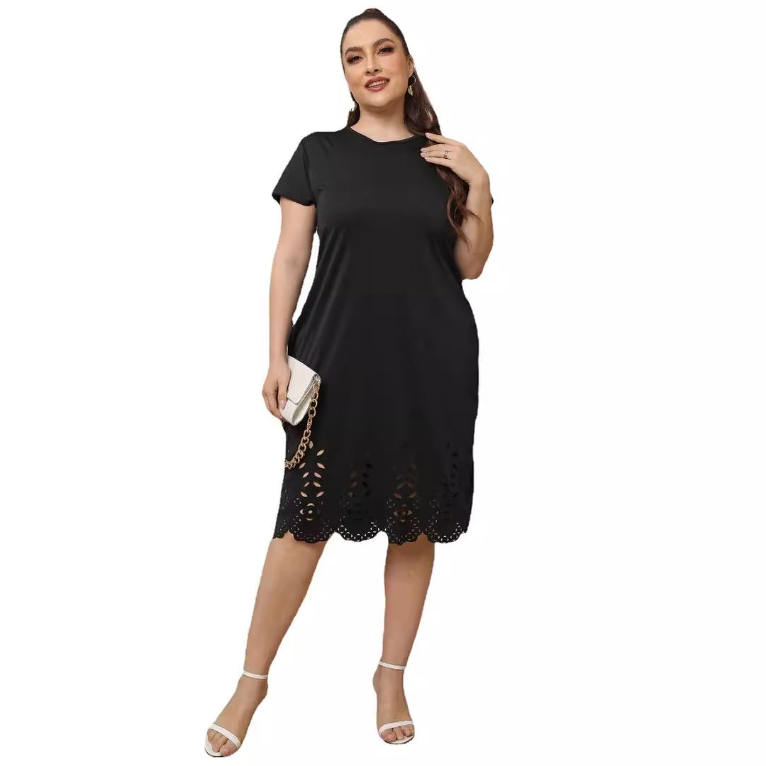 Damen elegantes Cut-Out Sommerkleid Drune