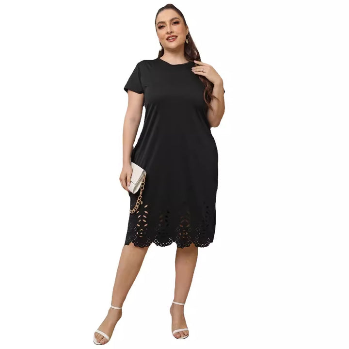 Damen elegantes Cut-Out Sommerkleid Drune