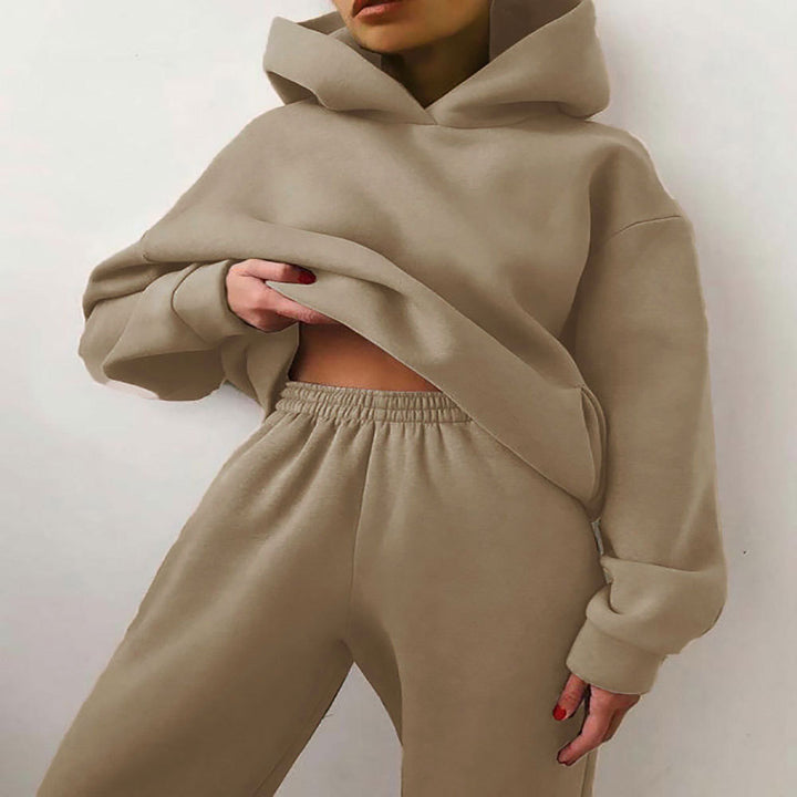 Damen Oversized Hoodie und Jogginghose Set Drune