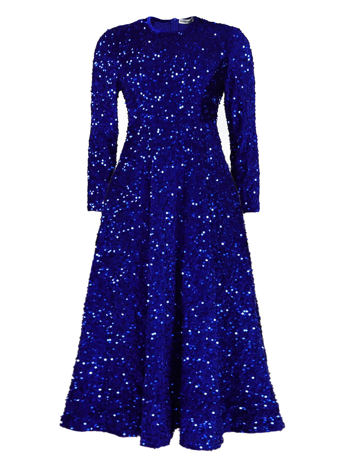 Damen Glitzerndes Abendkleid mit langem Schnitt und elegantem Design Drune