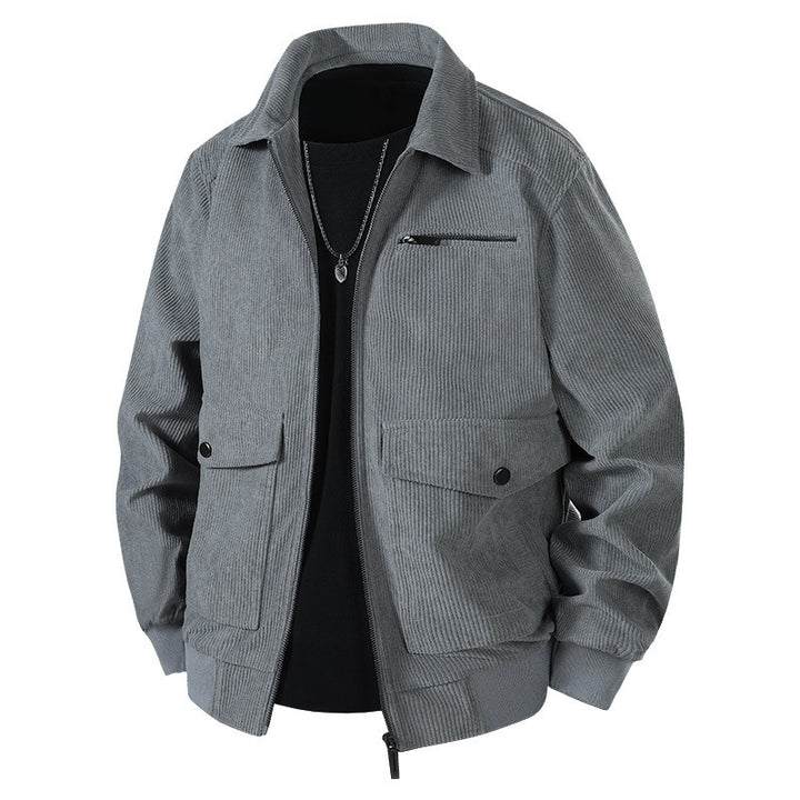 Herren Lässige Cordjacke mit praktischen Taschen Drune