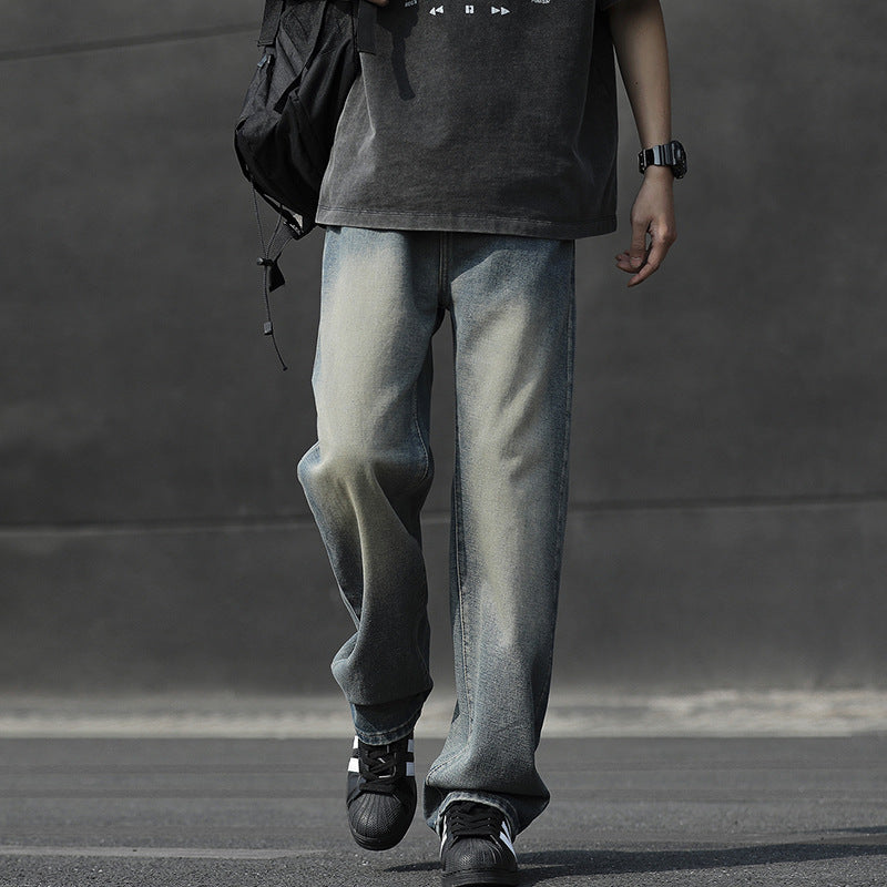 Herren Weitgeschnittene Jeans im urbanen Stil