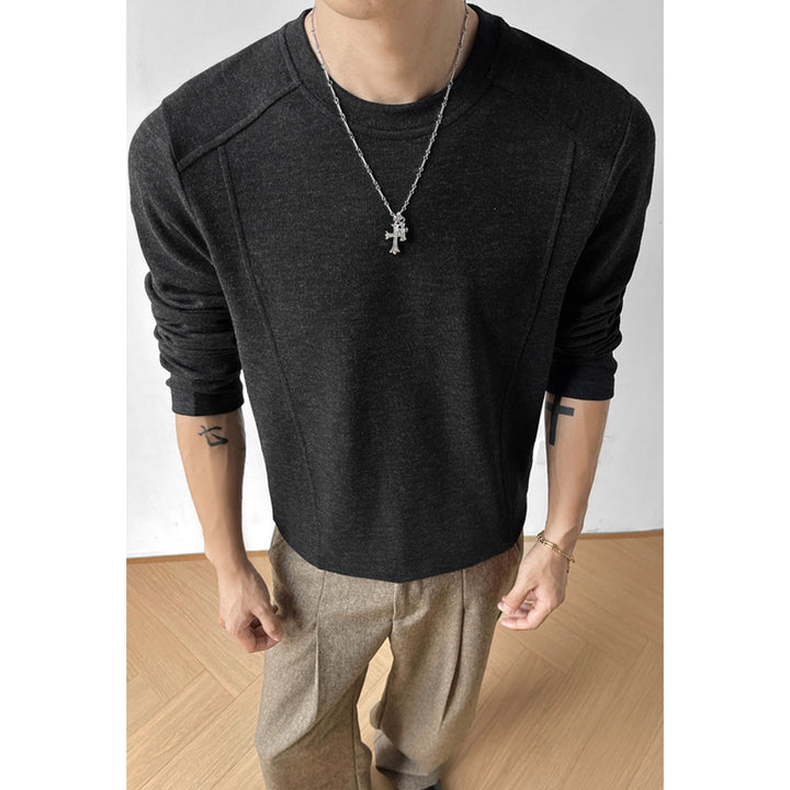 Herren Bequemer Langarm-Pullover Drune