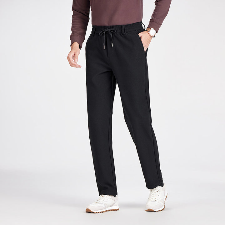Herren Legere Jogginghose mit geradem Schnitt, elastischem Bund und umgeschlagenem Saum Drune