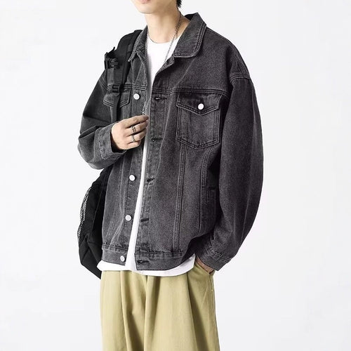 Herren Lässige Jeansjacke Drune