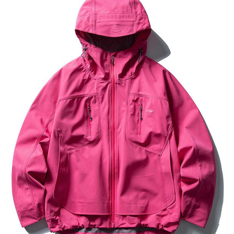 Unisex Technische Softshell-Fieldjacke mit verschweißten Nähten, vier Reißverschlusstaschen und verlängerter Rückenpartie Drune