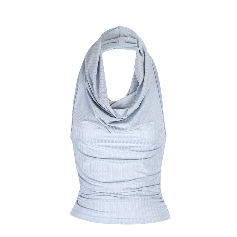 Damen Cowl-Neck Top mit raffinierten Raffungseffekten Drune