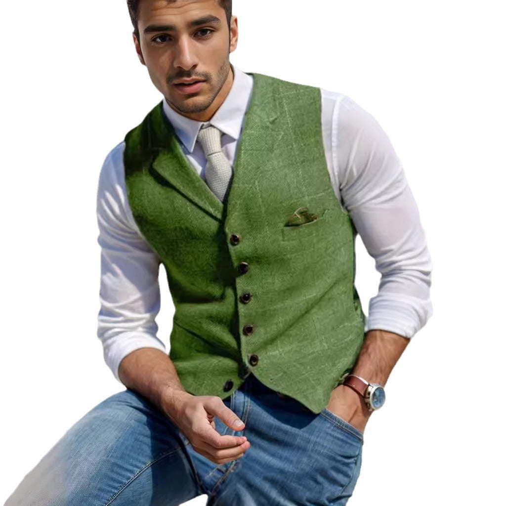 Herren elegante Weste im modernen Stil Drune
