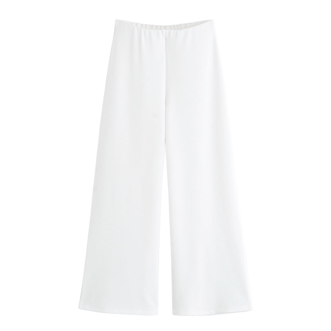 Damen weite Palazzo-Hose aus leichtem, luftigem Material Drune