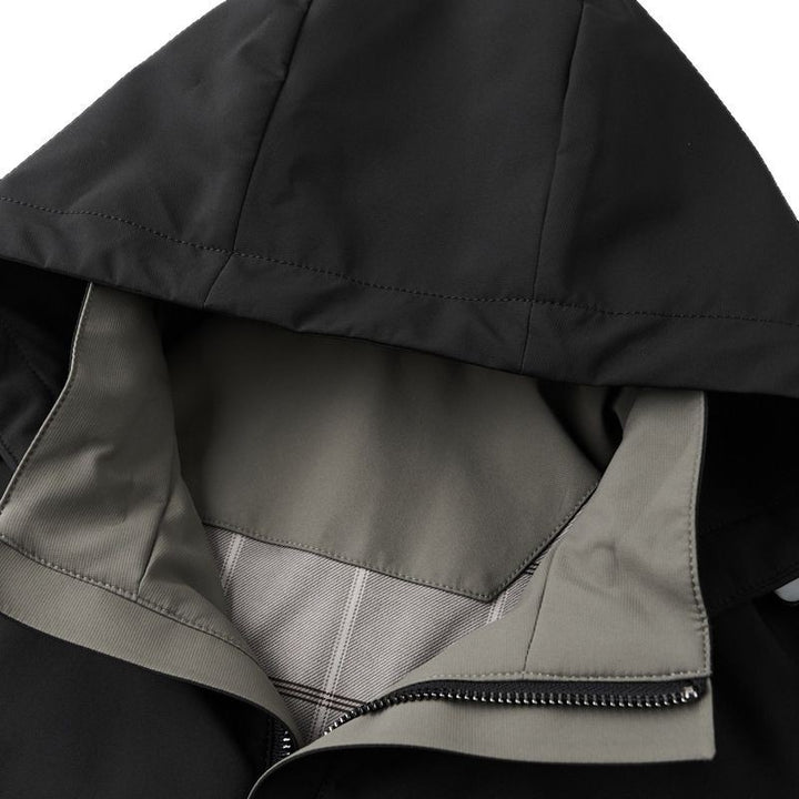 Herren Allwetterjacke mit hohem Kragen und atmungsaktiver Technologie Drune