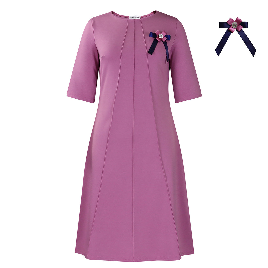 Damen Kleid mit edel verzierten Details Drune