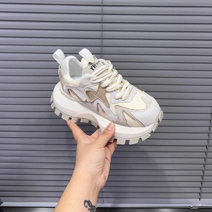 Damen Chunky Sneakers mit ausgeprägter Profilsohle und atmungsaktiver Oberflächenstruktur Drune