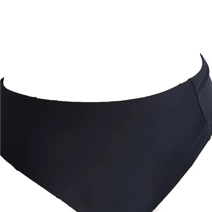 Damen Bandeau-Bikini mit dekorativer Blütenapplikation und elegantem Schnitt Drune