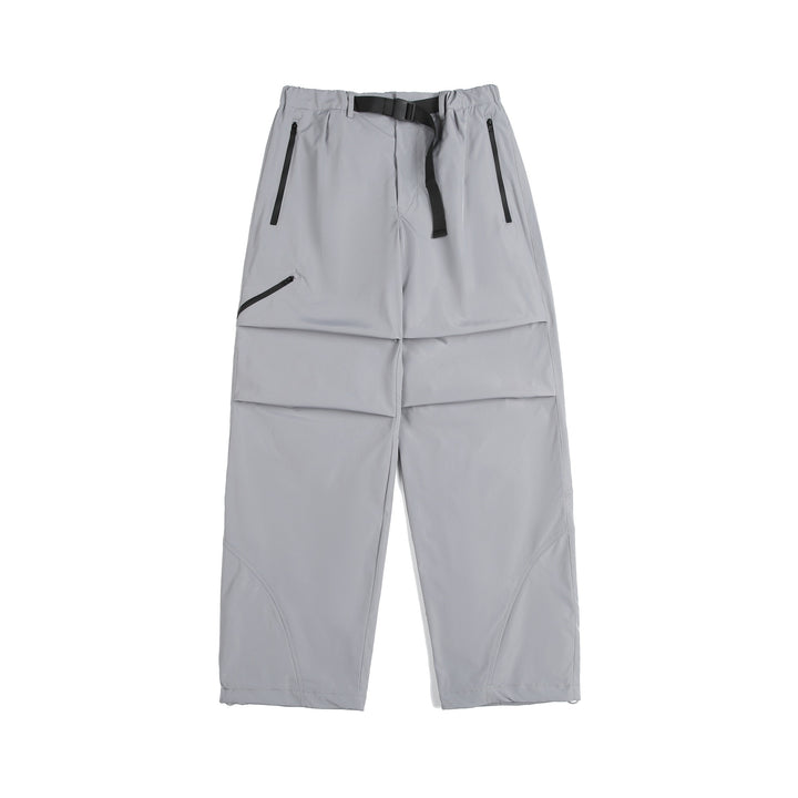 Unisex Technische Cargo-Caprihose mit elastischem Bund, integriertem Gurt und wasserdichten Reißverschlüssen Drune
