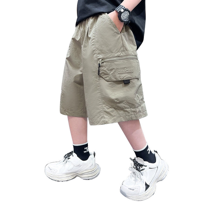 Herren Cargo-Shorts mit seitlichen Reißverschlusstaschen von Drune