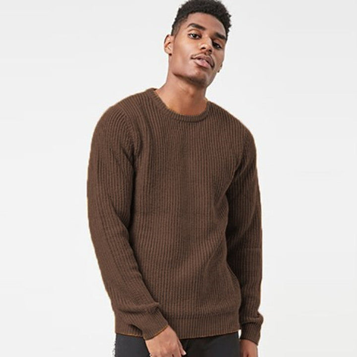 Herren Grobstrickpullover mit strukturiertem Rippdesign und lässiger Passform Drune