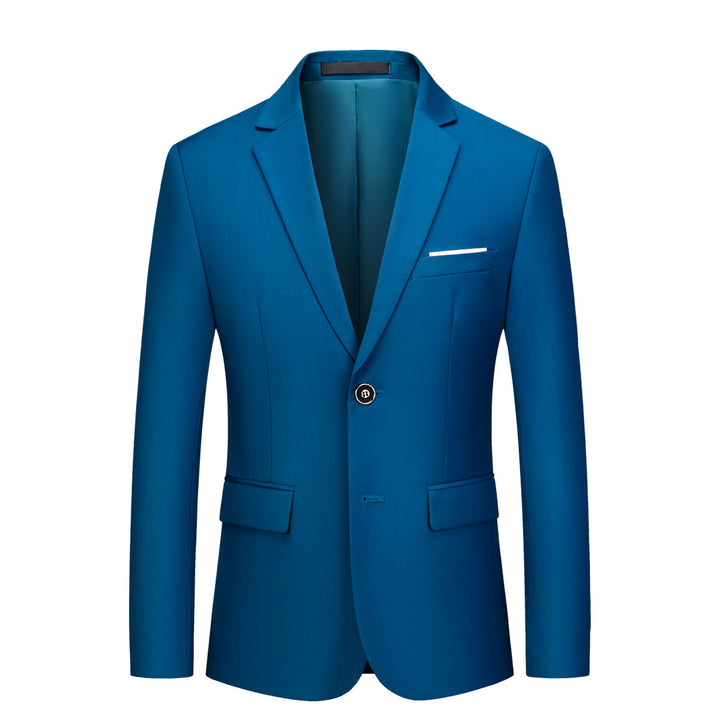 Herren nan tailliertes Sakko mit schmaler Silhouette, Stretchanteil und Pattentaschen Drune
