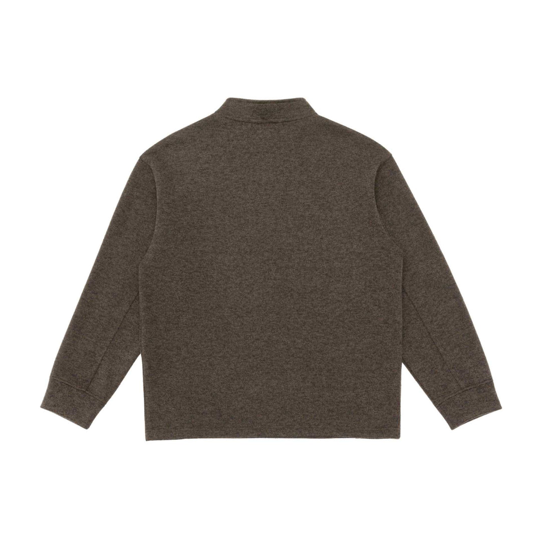 Herren Halbzip-Sweatshirt mit Stehkragen und Kontrastnaht Drune