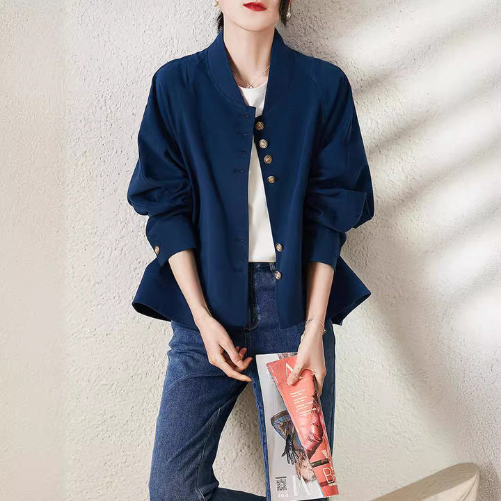 Damen Modische und elegante Jacke mit schmalem Schnitt Drune