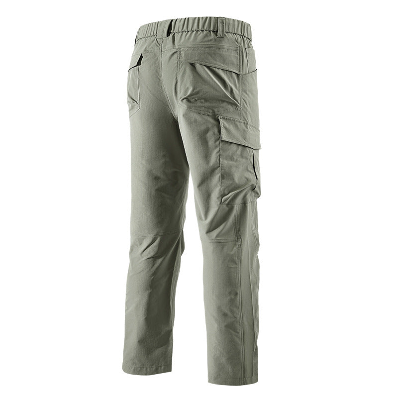 Herren Robust-konstruktive Cargo-Trekkinghose mit elastischem Bund und Mehrfach-Taschen Drune