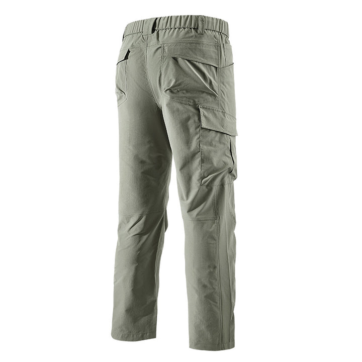 Herren Robust-konstruktive Cargo-Trekkinghose mit elastischem Bund und Mehrfach-Taschen Drune