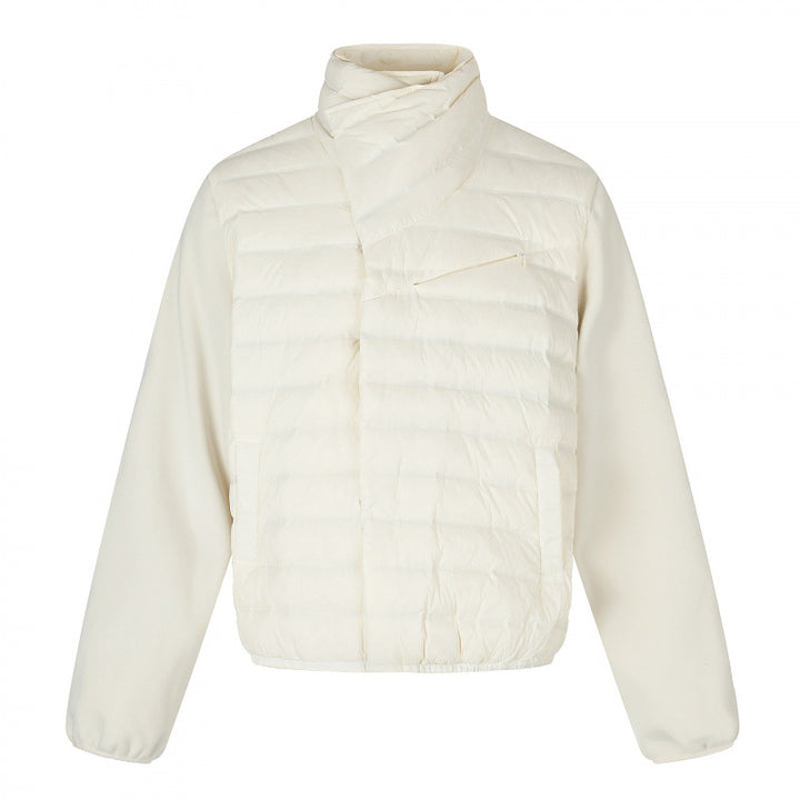 Damen Leichte Hybrid‑Steppjacke mit gesteppter Front und Fleeceärmeln Drune