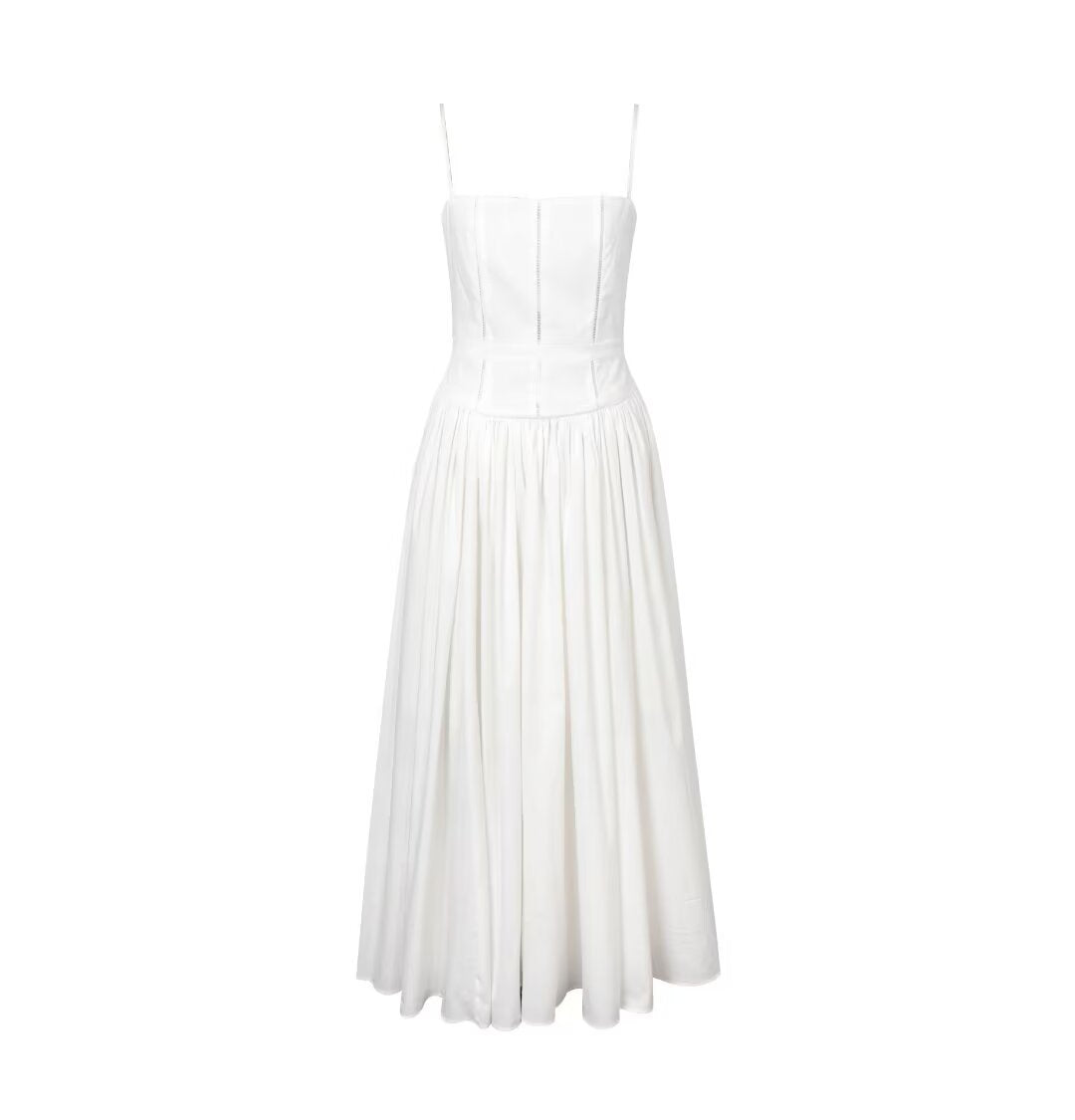 Damen Maxikleid mit elegantem Taillenknoten und raffiniertem Schnitt Drune