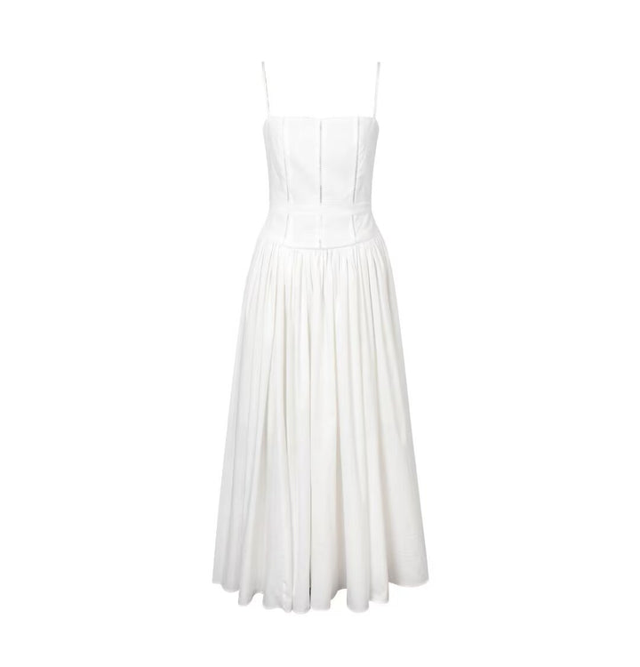 Damen Maxikleid mit elegantem Taillenknoten und raffiniertem Schnitt Drune
