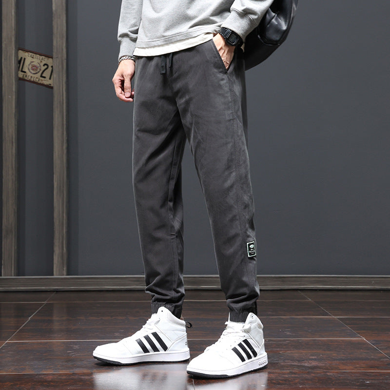 Herren Relaxed-Fit Joggerhose mit elastischem Bund, Kordelzug und Bündchen Drune