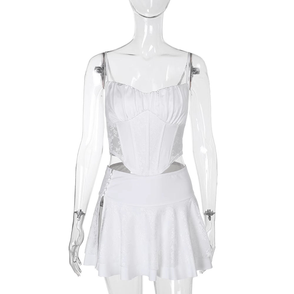 Damen Corsagenkleid mit filigranen Spitzenakzenten Drune