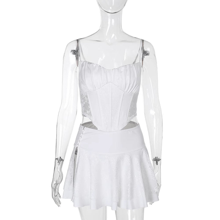 Damen Corsagenkleid mit filigranen Spitzenakzenten Drune