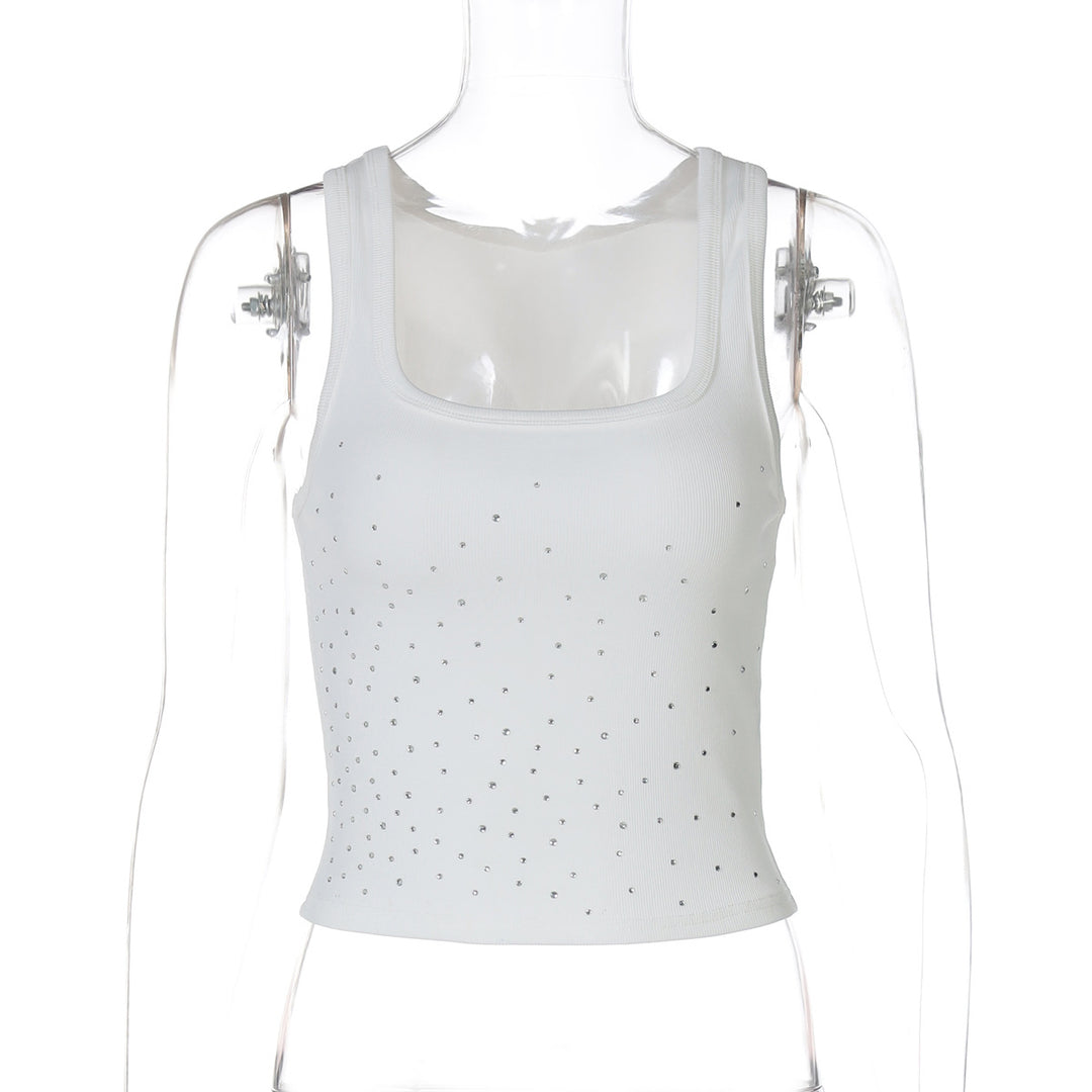 Damen Trendiges Glitzerndes Bustier-Top Drune